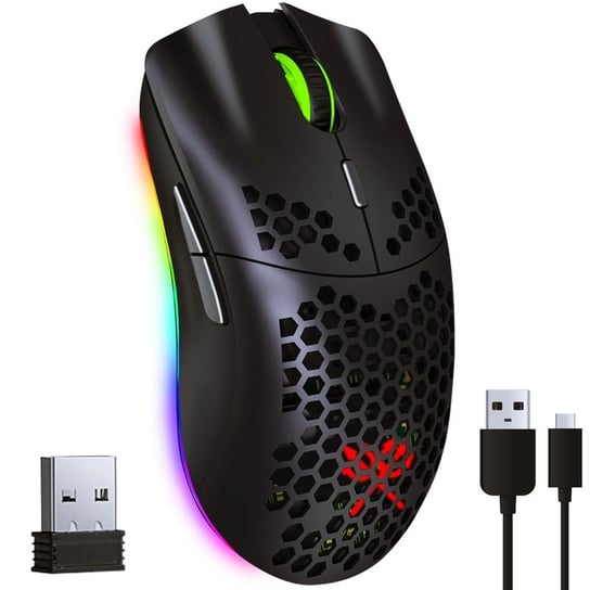Mysz Gamingowa Myszka Bezprzewodowa Komputerowa Ergonomiczna 2400 DPI USB Artemis