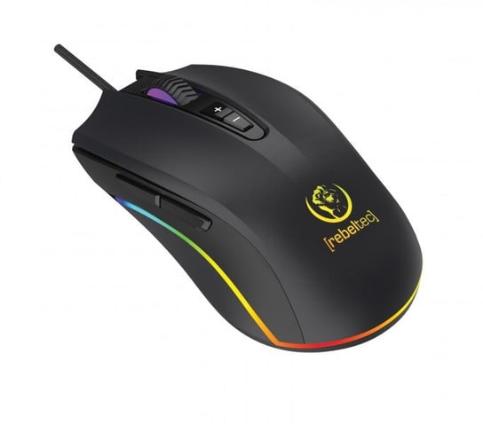 Mysz gamingowa podświetlana Rebeltec PREDATOR 6300DPI RGB dla graczy Rebeltec