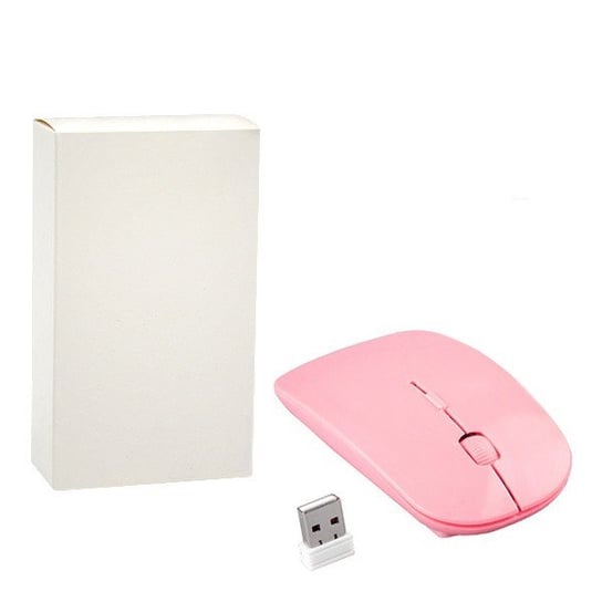 Mysz Optyczna Bezprzewodowa 4D Slimfit Różowa Inna marka