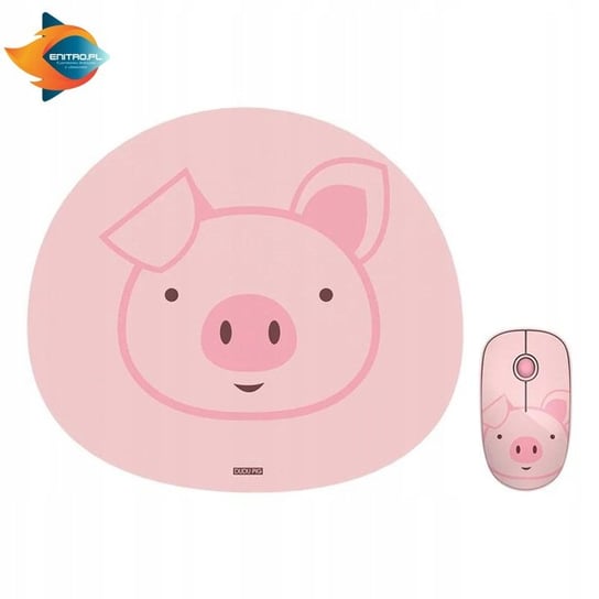 Mysz Piggy Bluetooth Ultracicha + Podkładka eNitro Frahs