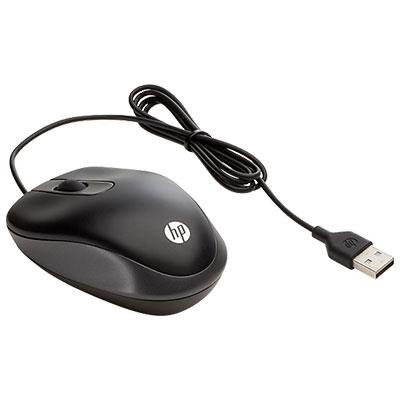 Mysz przewodowa HP Travel, G1K28AA czarna (16809420 ) HP