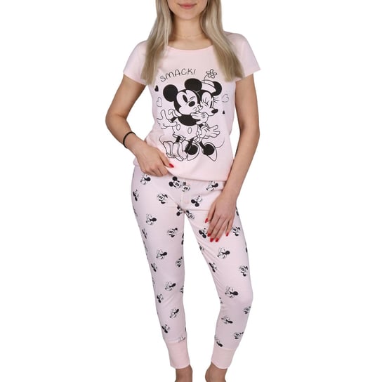 Myszka Mickey i Minnie Damska piżama z długimi spodniami, bawełniana piżama L Disney