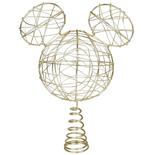 Myszka Mickey Złoty Czubek/Szpic Na Choinke Aluminiowy Uniwersalny Disney