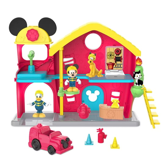 Myszka Miki i przyjaciele interaktywna remiza strażacka wydaje dźwięki duży zestaw idealny na prezent dla dzieci 3+ Inna marka