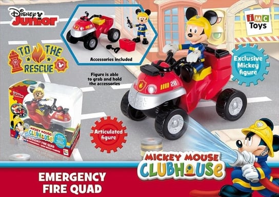Myszka Miki i Przyjaciele, quad straż pożarna Myszki Miki Na ratunek IMC Toys