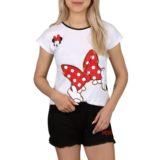 Myszka Minnie Disney Biało-czarna piżama na krótki rękaw, letnia piżama 10 lat 140 cm Disney