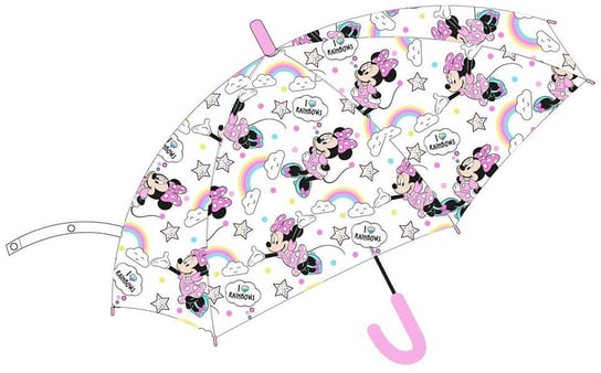 Myszka Minnie Parasolka Transparentna Dla Dzieci Disney