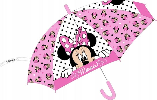Myszka Minnie Róż Groszki Parasol Przeciwdeszczowy Disney
