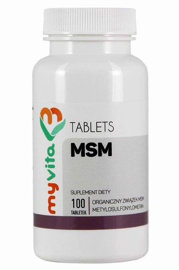 MyVita, MSM organiczny związek siarki 500 mg, Suplement diety, 100 tab. MyVita