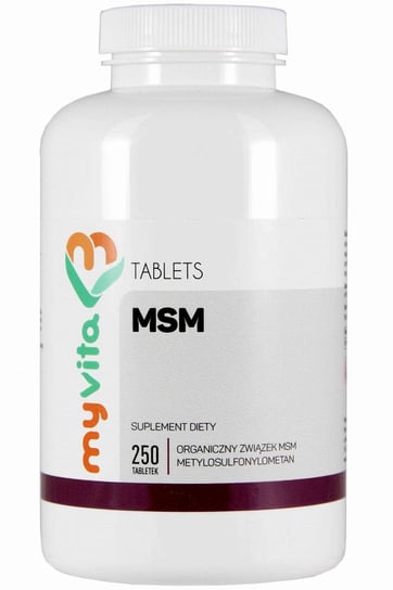 MyVita, MSM organiczny związek siarki 500 mg, Suplement diety, 250 tab. MyVita