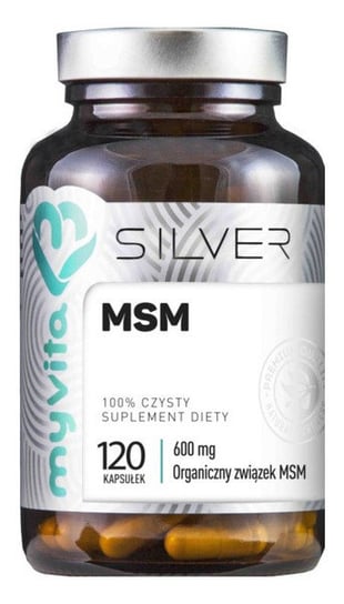MyVita, Silver, suplement diety MSM, 120 kapsułek 600ml MyVita