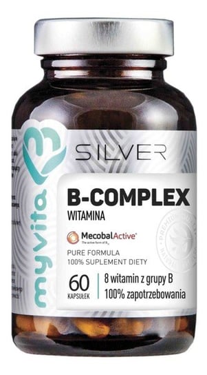 MyVita, Silver, witamina B Complex 100%, Suplement diety, 60 kaps. MyVita