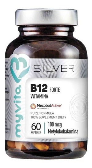 MyVita, Silver, Witamina B12 Forte, Suplement diety, 60 kaps. MyVita