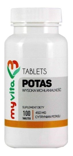 MyVita, suplement diety Potas, 100 tabletek MyVita