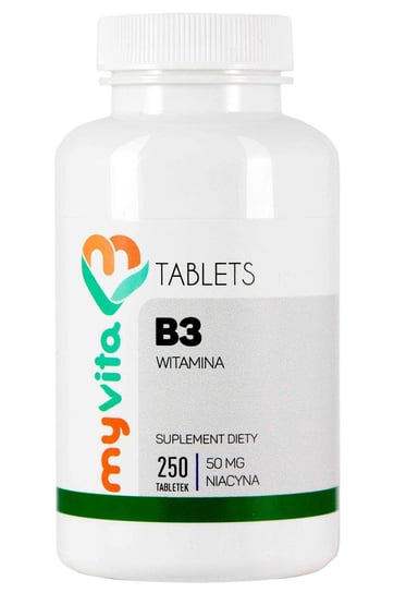 MyVita, Witamina B3 50mg, suplement diety, 250 tabletek Proness