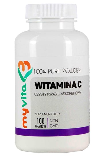 MyVita, Witamina C, kwas L-askorbinowy, suplement diety, proszek, 100g MyVita