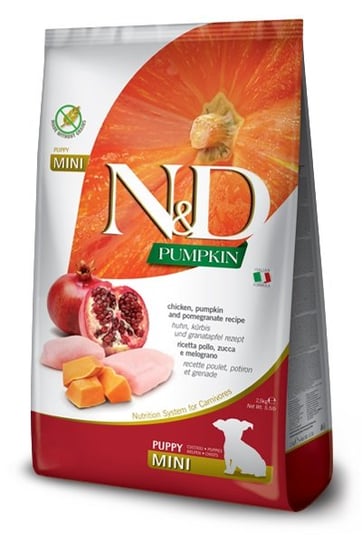 N&D, karma sucha dla psa, Pumpkin&Pomegrate, 2.5 kg FARMINA