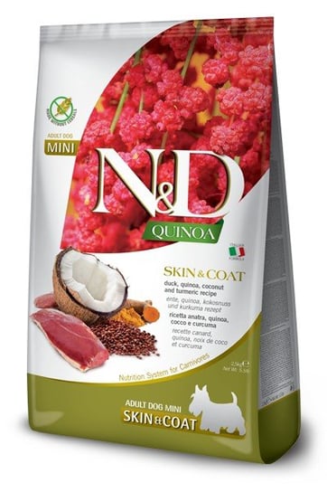 N&D, karma sucha dla psa, Skin&Coat Duck, 2.5 kg FARMINA