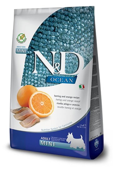 N&D Ocean Herring&Orange Adult Mini Dog 2,5Kg N&D