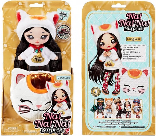 Na! Na! Na! Surprise 2-In-1 Fashion Doll And Purse Glam Series 2 - Luna Luck (Lucky Cat) Na! Na! Na! Surprise