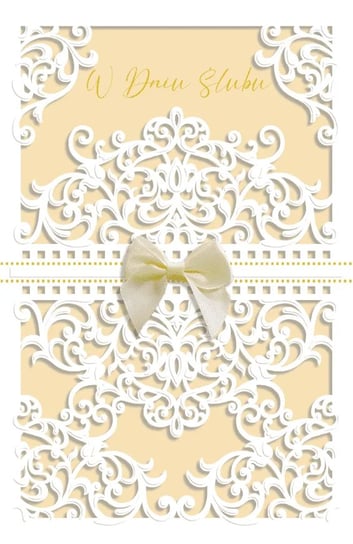 Na ślub kartka z życzeniami ażurowa KPAS172 Armin Style