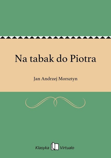Na tabak do Piotra Morsztyn Jan Andrzej