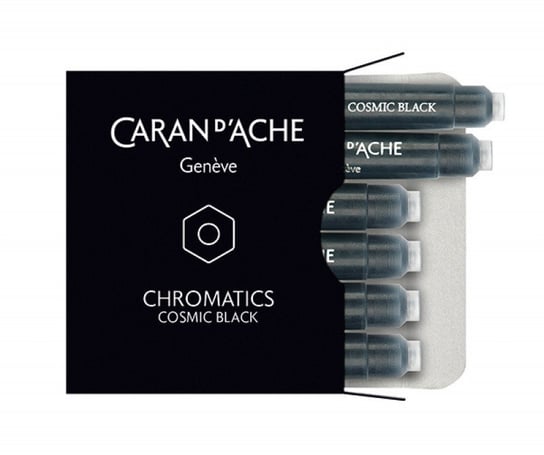 naboje caran d'ache chromatics cosmic black, 6szt., czarne CARAN D'ACHE