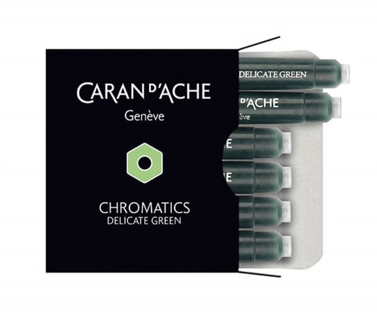 naboje caran d'ache chromatics delicate green, 6szt., jasnozielone CARAN D'ACHE