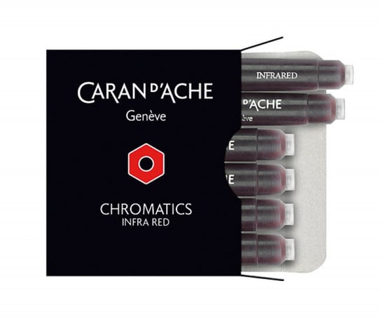 naboje caran d'ache chromatics infra red, 6szt., czerwone CARAN D'ACHE