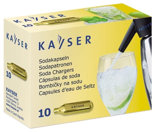 Naboje do wody sodowej 10 sztuk | Kayser Kayser