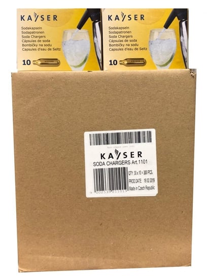 Naboje do wody sodowej 300 sztuk, karton | Kayser Kayser