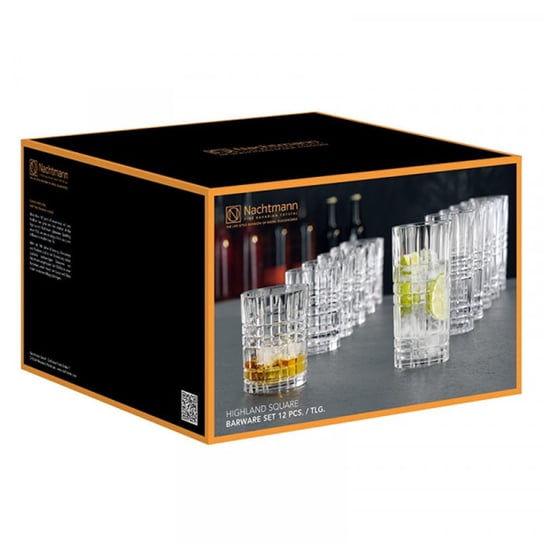 Nachtmann - Highland zestaw 12 szklanek do whisky i drinków Nachtmann