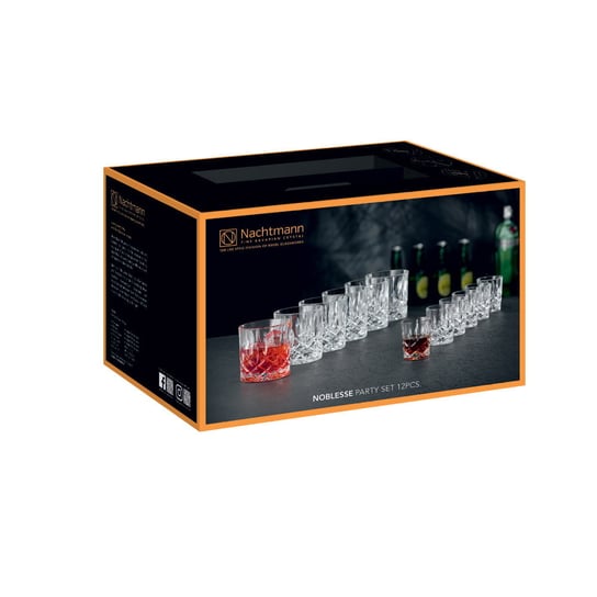Nachtmann - Noblesse zestaw szklanka do whisky, kieliszek do wódki 12 sztuk. Nachtmann