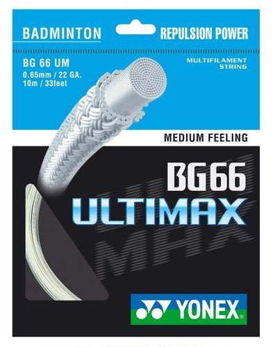 Naciąg Do Badmintona Yonex Bg 66 Ultimax Biały 10 M Yonex