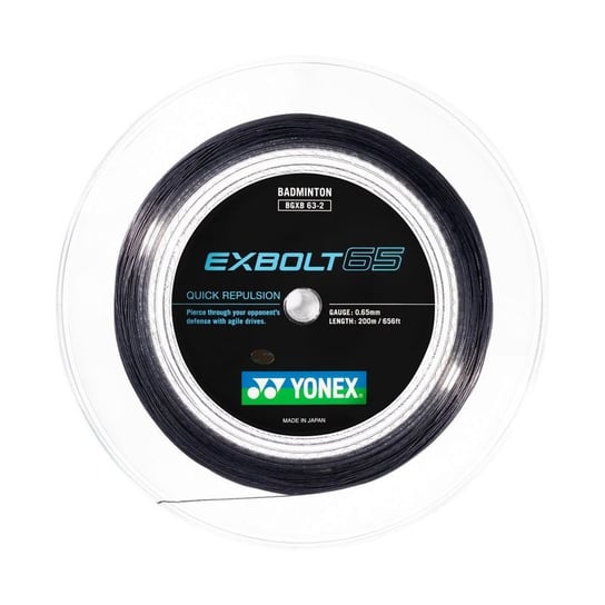 Naciąg Do Badmintona Yonex Exbolt 65 Czarny 200 M Yonex