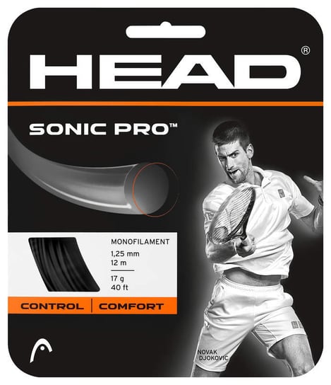 Naciąg Tenisowy Head Sonic Pro 12M 1.25 Czarny Head