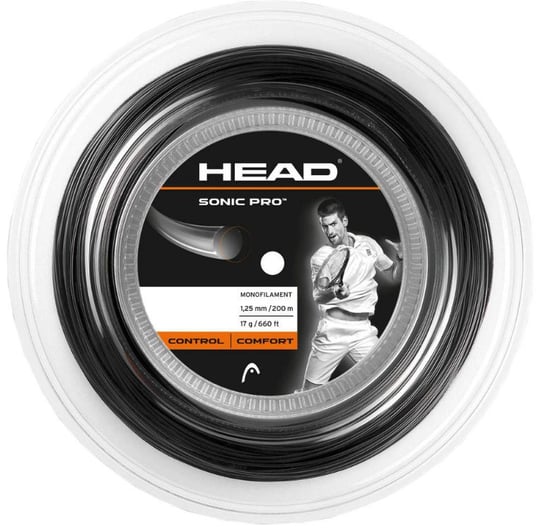 Naciąg Tenisowy Head Sonic Pro 12M 1.25 Ze Szpuli Czarny Head