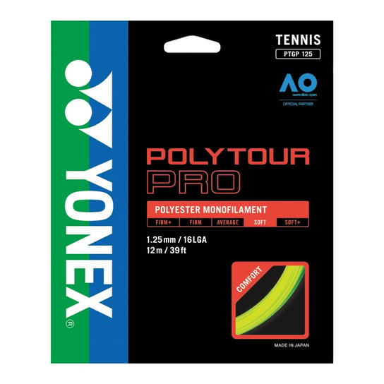 Naciąg Tenisowy Yonex Poly Tour Pro 1.25 - Żółty Yonex