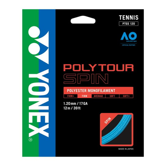 Naciąg Tenisowy Yonex Poly Tour Spin 1.20 - Niebieski Yonex