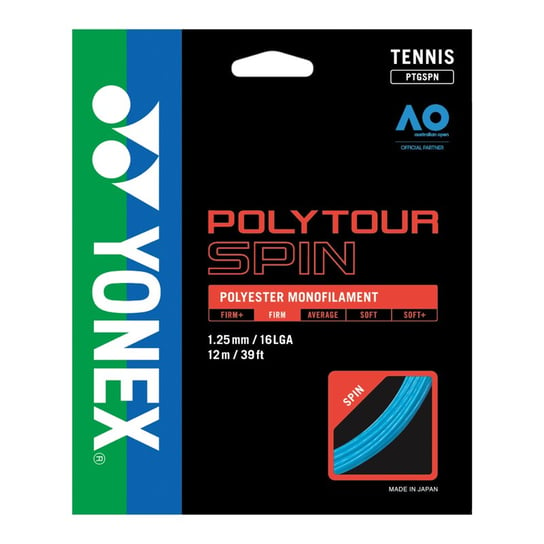 Naciąg Tenisowy Yonex Poly Tour Spin 1.25 - Niebieski Yonex