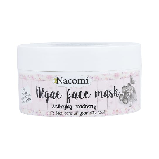 Nacomi, Algae Face Mask, przeciwstarzeniowa maska algowa z żurawiną, 42 g Nacomi