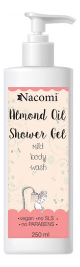 Nacomi, Almond Oil, żel pod prysznic Olej Migdałowy, 250 ml Nacomi