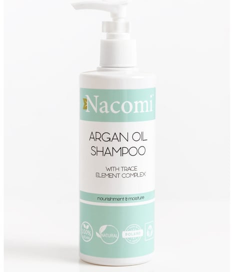 Nacomi, Argan Oil, szampon do włosów, 250 ml Nacomi