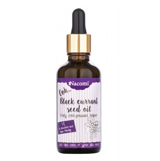 Nacomi, Black Currant Seed Oil, olej z nasion czarnej porzeczki z pipetą, 50 ml Nacomi