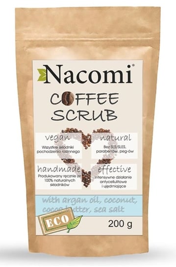 Nacomi, Coffee Scrub, suchy peeling kawowy do ciała, 200 g Nacomi