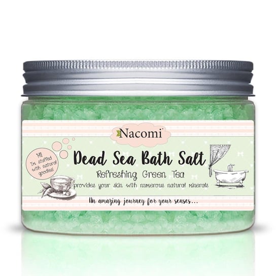 Nacomi, Dead Sea Salt, sól do kąpieli Zielona Herbata, 450 g Nacomi