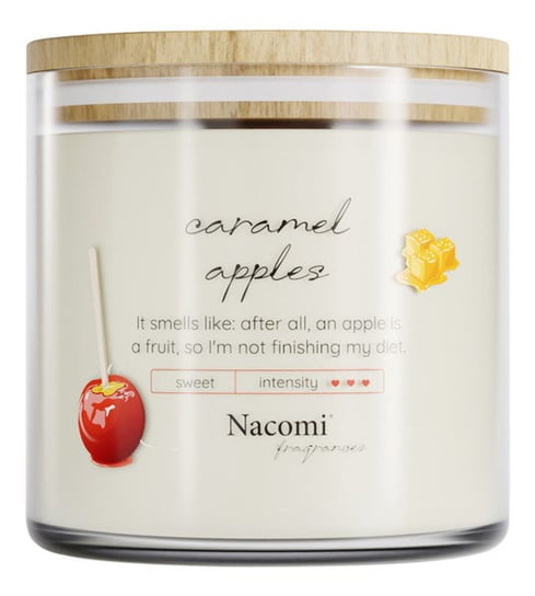 Nacomi Fragrances Świeca zapachowa sojowa - Caramel apples 450g Nacomi