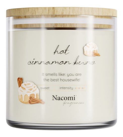 Nacomi Fragrances Świeca zapachowa sojowa - Hot cinnamon buns 450g Nacomi