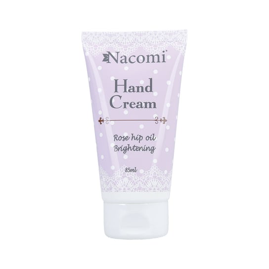 Nacomi, Hand Cream, rozjaśniający krem do rąk z olejkiem z dzikiej róży, 85 ml Nacomi