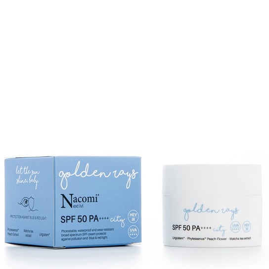 Nacomi, Miejski krem do twarzy SPF 50, City, 50 ml Nacomi